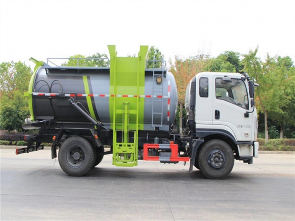 國(guó)六東風(fēng)專(zhuān)底 9.5方 餐廚垃圾車(chē)(圓罐)